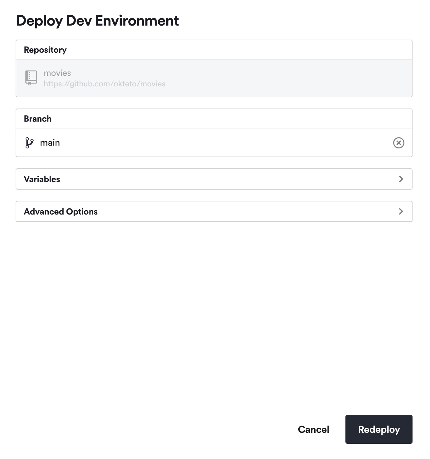 Redeploy from git with dependencies